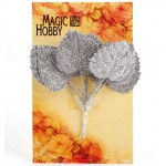 Листочки декоративные MAGIC HOBBY арт.TBY-L23 уп.10шт цв. серебро