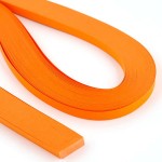 Набор бумаги арт. PK-6 для квиллинга 100 шт однотонная, 6 мм цв.6 оранжевый
