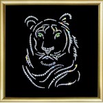 Набор ЧМ арт. КС-020 для изготовления картины со стразами Тигр