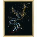 Набор ЧМ арт. КС-021 для изготовления картины со стразами Птица счастья