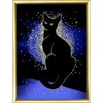 Набор ЧМ арт. КС-036 для изготовления картины со стразами Кошка