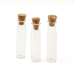 Набор стеклянных бутылочек с пробкой арт.SCB 251433 1,5мл 10*41мм уп.3 шт