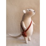 Набор для изготовления текстильной игрушки 22см Mouse Story арт.M001, Мышка флисовая, Ваниль