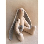 Набор для изготовления текстильной игрушки 28см Rabbit Story арт.R005, Заяц флисовый, Ваниль