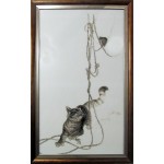 Набор для вышивания Алисена арт.1033 Кошки-мышки 33*57 см