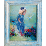 Набор для вышивания Алисена арт.ВН1004 Ангелочек с голубем 16*20 см