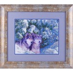 Набор для вышивания Алисена арт.ВН1091 Волки в снегу 25*20 см