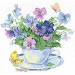 Набор для вышивания арт.Алиса - 201 СР Утренние цветы 24х24 см