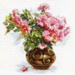 Набор для вышивания арт.Алиса - 209 Цветущий сад.Хризантемки 26х29 см