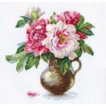 Набор для вышивания арт.Алиса - 221 Цветущий сад: пионы Б 25х26 см