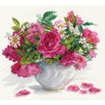 Набор для вышивания арт.Алиса - 225 Розы и ромашки 30х26 см