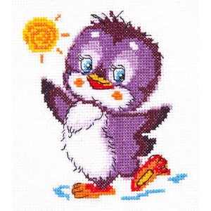 Набор для вышивания арт.ЧИ-18-49 СР Крошка пингвиненок 11х12 см