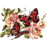 Набор для вышивания арт.ЧИ-42-06 (В-074) Б Пионы и бабочки 27x20 см