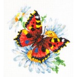 Набор для вышивания арт.ЧИ-42-11 Бабочка и ромашки Б 17х18см