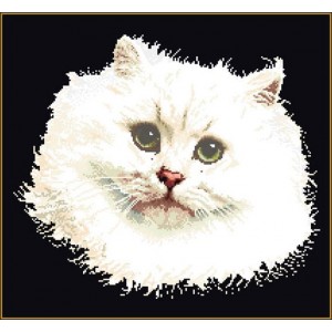 Набор для вышивания арт.Gouverneur-1045.05 Белый персидский кот