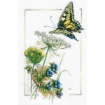 Набор для вышивания арт.LANARTE-21622 Бабочки у черники