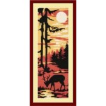 Набор для вышивания арт.Овен - 167 Б Лесной олень 20x55 см