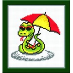 Набор для вышивания арт.Овен - 439 Змея с зонтом М