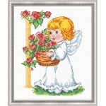 Набор для вышивания арт.Овен - 628 Ангелочек с корзиной