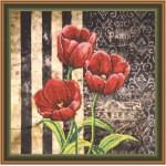 Набор для вышивания арт.Овен - РТ-7 Красные тюльпаны