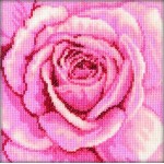 Набор для вышивания арт.РТ-С070 Розовая роза СР 12x12 см