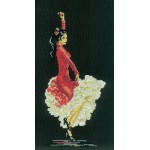 Набор для вышивания арт.РТ-С098 Танцовщица фламенко СР 17x32 см