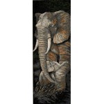 Набор для вышивания арт.РТ-LR34962 Слониха и слоненок 18х55