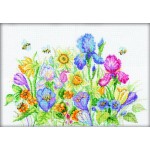 Набор для вышивания арт.РТ-M095 Садовые цветы Б 35х25 см