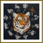Набор для вышивания арт.ВЫШ -ВГ-01 Год тигра 27x27 см