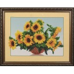 Набор для вышивания бисером арт.МК- Б006 Солнечные цветы 44х34 см