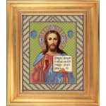 Набор для вышивания бисером GALLA COLLECTION арт.И013 Икона ИИСУС ВСЕДЕРЖИТЕЛЬ 18 x 22 см