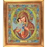 Набор для вышивания бисером GALLA COLLECTION арт.И022 Икона Божией Матери ЖИРОВИЦКАЯ 27 x 32 см