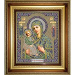 Набор для вышивания бисером GALLA COLLECTION арт.И042 Икона Божией Матери Иерусалимская 25 x 31 см