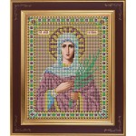 Набор для вышивания бисером GALLA COLLECTION арт. М 231 Св. Татиана (12х15 см)