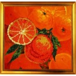 Набор для вышивания бисером КАРТИНЫ БИСЕРОМ арт.Р-002 Апельсины 20х20см