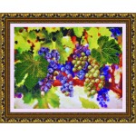Набор для вышивания бисером КАРТИНЫ БИСЕРОМ арт.Р-056 Виноградные гроздья 38x28 см
