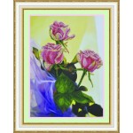 Набор для вышивания бисером КАРТИНЫ БИСЕРОМ арт.Р-058 Розовый букет 38x28,5 см