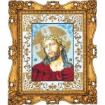 Набор для вышивания бисером ВЫШИВАЕМ БИСЕРОМ арт.L10 Иисус в терновом венце 18x24 см