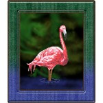 Набор для вышивания бисером ВЫШИВАЕМ БИСЕРОМ арт.В18 Фламинго 18,5x25,5 см