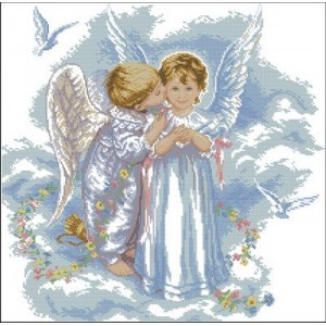 Набор для вышивания DIMENSIONS арт.DMS- 35134 (30х30 см) Поцелуй Ангела