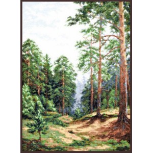 Набор для вышивания Палитра арт.08.007 Сосновый лес 26*36 см