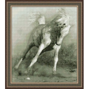 Набор для вышивания Юнона арт.0111 Белый конь 28х32см