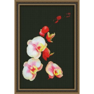 Набор для вышивания Юнона арт.0118 Розовая орхидея 20х31см