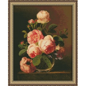 Набор для вышивания Юнона арт.0120 Розы 26х33см