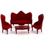 Набор мебели арт.AM0102008 цв. махагон софа, 2 кресла и чайный столик