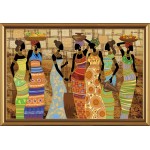 Наборы для вышивания бисером НОВА СЛОБОДА арт.ДК 1038 Африканские красавицы