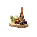 Поднос с виноградом, сыром и вином арт.AM0101095