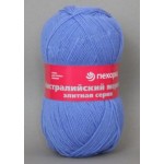 Пряжа для вязания ПЕХ Австралийский меринос (100% Мериносовая шерсть ) 5х100гр400м цв.520 голубая пролеска