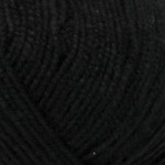 Пряжа для вязания ПЕХ Бисерная (100%акрил) 5х100гр450м цв. 02 черный