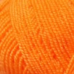 Пряжа для вязания ПЕХ Бисерная (100%акрил) 5х100гр450м цв. 284 оранжевый